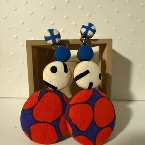 Colorful Geometric Statement Earrings